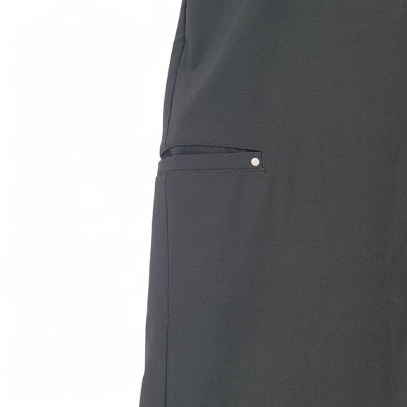 Chico's Weekends Capri Pants Cropped Side Pocket Comfort Stretch Black Size 2 - Picture 3 of 5